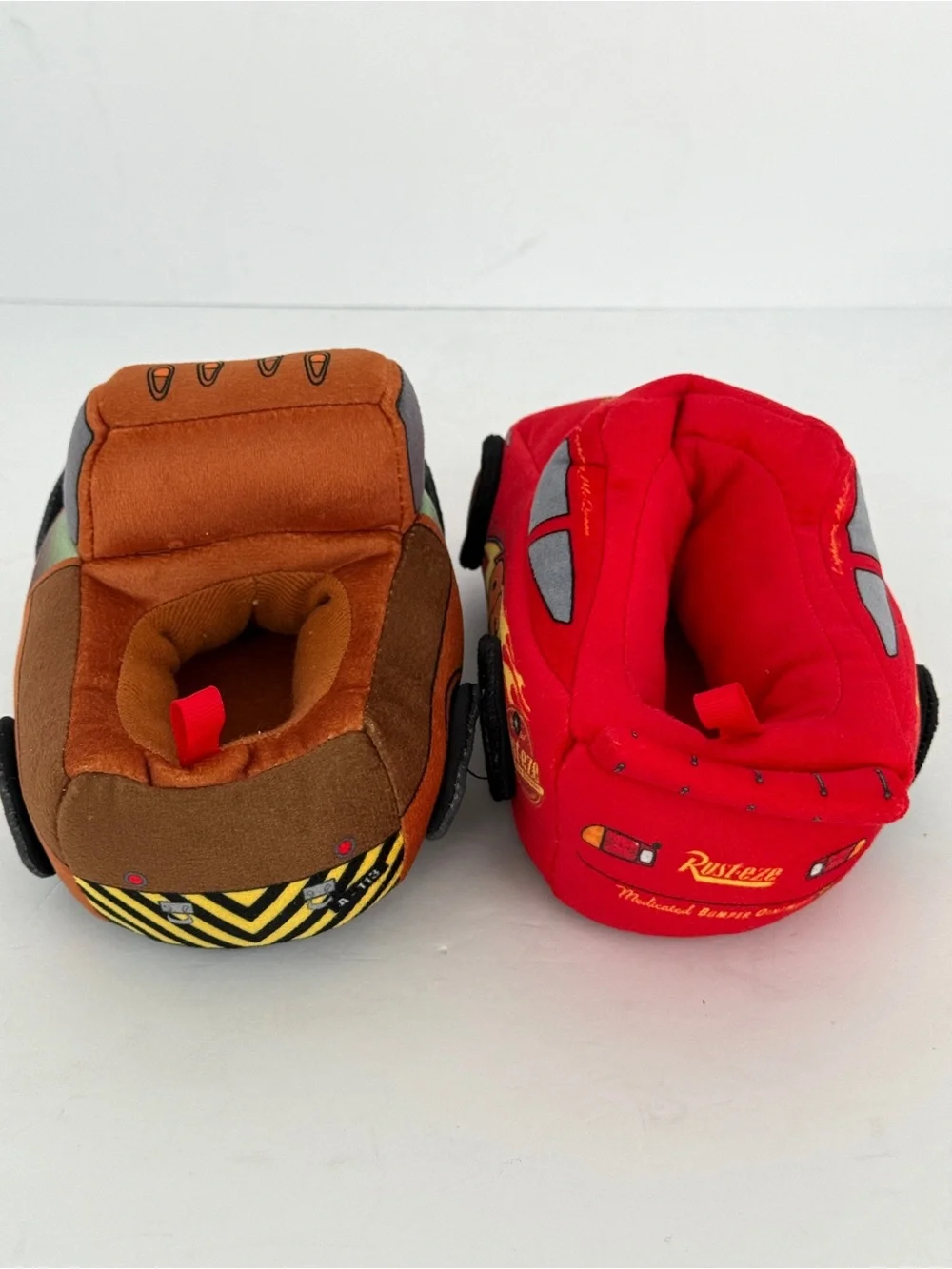Disney Pixar Cars Lightning McQueen and Mater Plush Toddler House Slippers